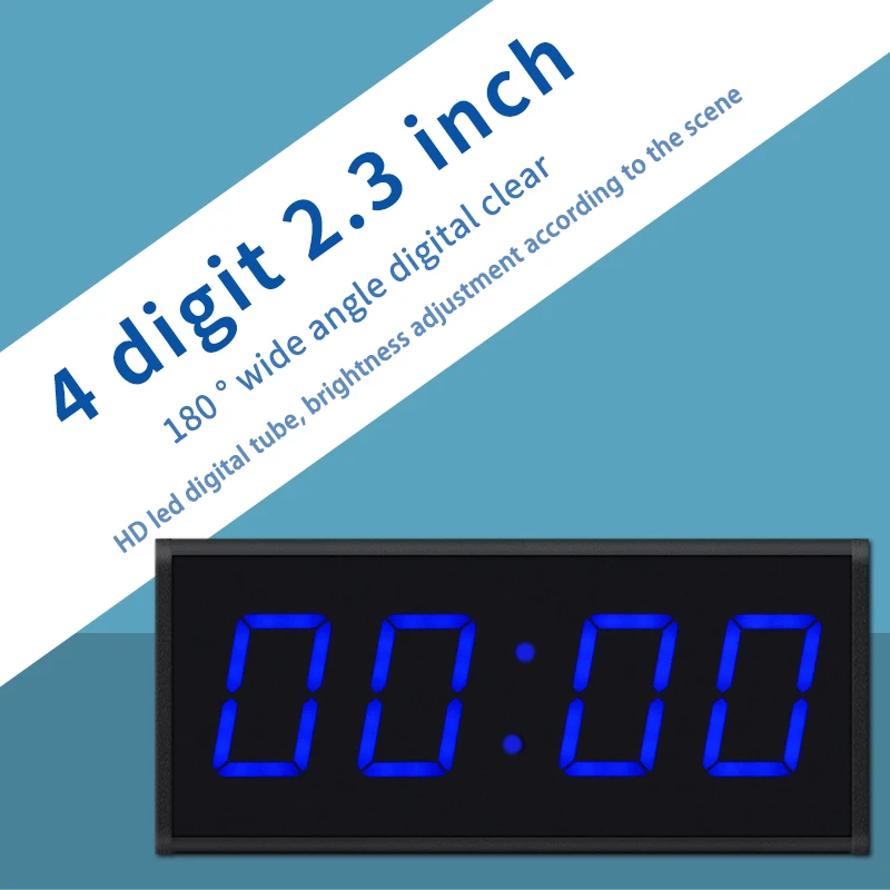 indoor 4 digit 2.3 inch digital clock