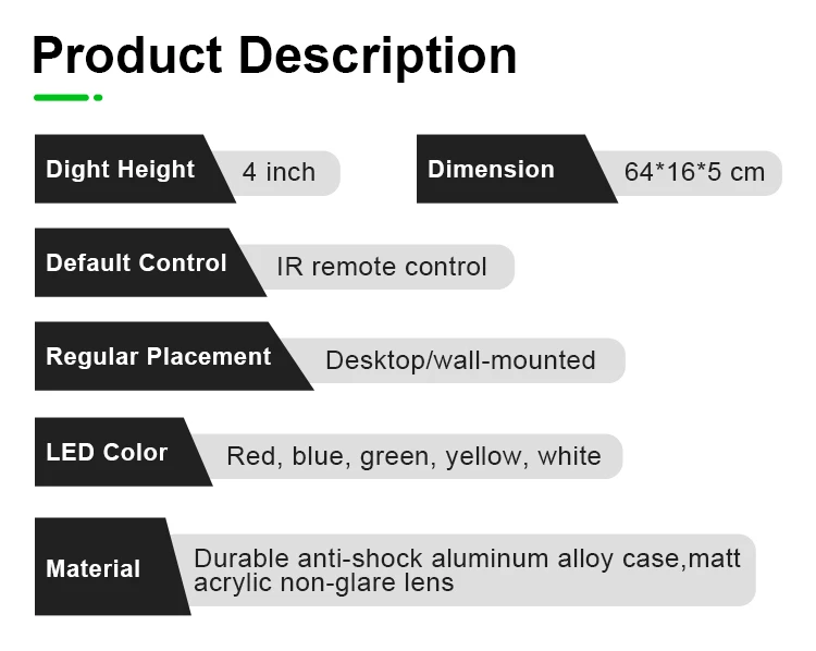 LED green wall clock 2 LED green wall clock 2